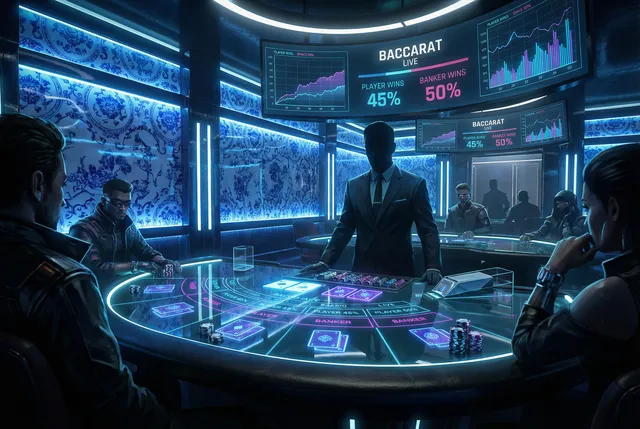 王者棋牌 AG真人百家乐桌台全景